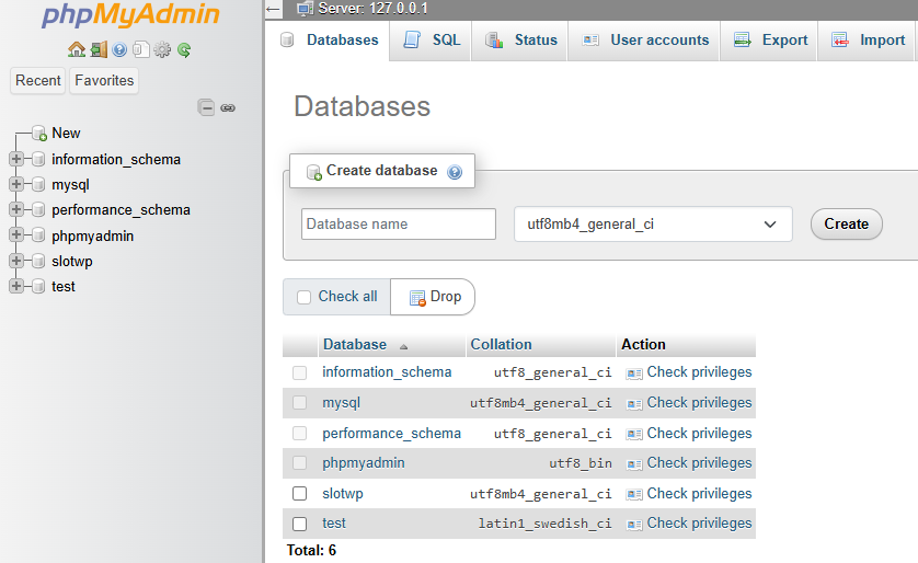 WordPress folder in htdocs (screenshot)